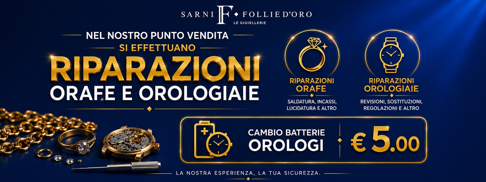Riparazioni Oreficeria e Orologeria Follie d'Oro
