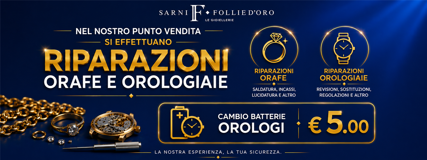Riparazioni Oreficeria e Orologeria Follie d'Oro